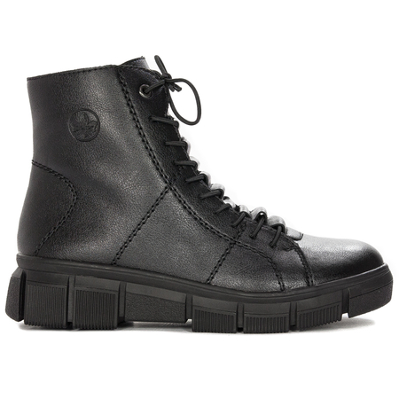 Rieker X3428-00 warned Black Boots