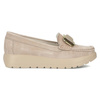 Filippo Women's Leather Moccasins Beige