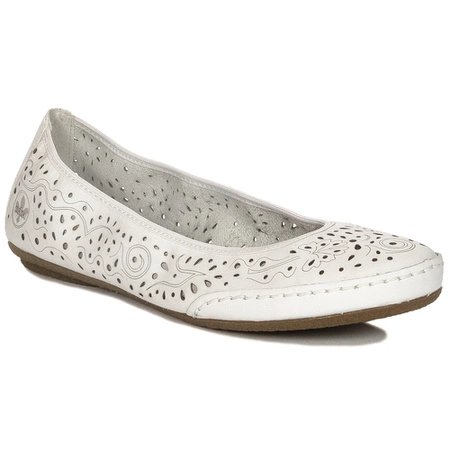 Rieker White Ballerina