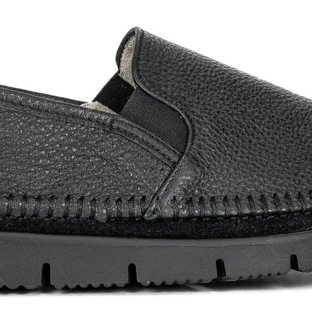 Maciejka Leather Lightweight Women’s Loafers Flexible Sole Black 03512-01-00-0