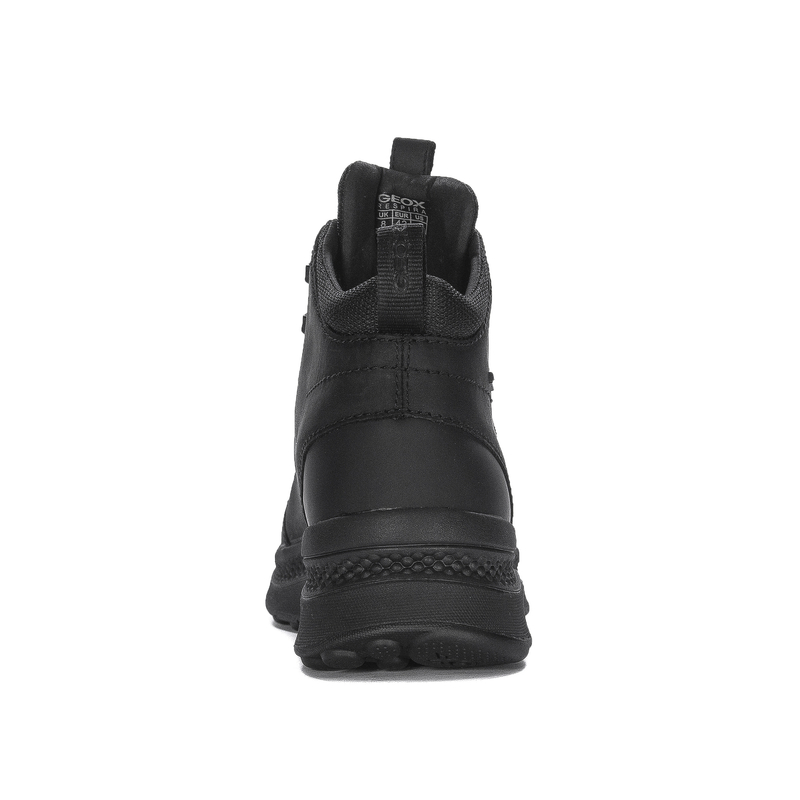 GEOX Men's Black leather boots