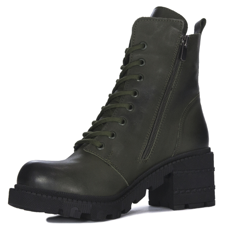 Boccato Women's Khaki Leather Boots