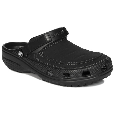 Crocs Men's Yukon Vista II Flip Flop Sandals Black Slate Grey