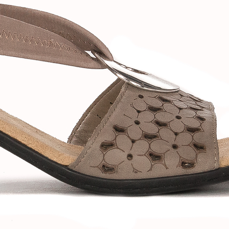 Rieker Seal Altgold Beige Sandals 64677-64