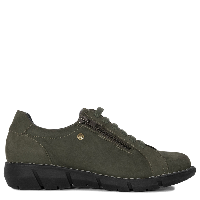 Maciejka Leather Comfortable Loafers Green P7238-09/00-1