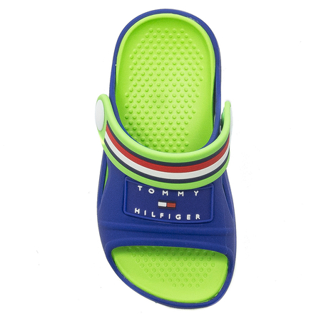 Tommy Hilfiger Klapki Dziecięce Niebiesko Zielone