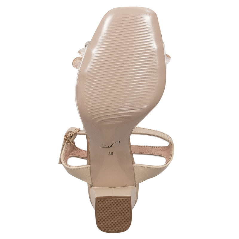 Visconi Women's leather Beige Sandals