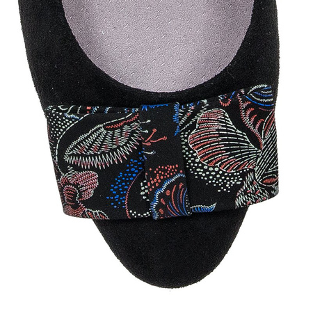 Sergio Leone PB149 MIC Black + Flowers Low Shoes