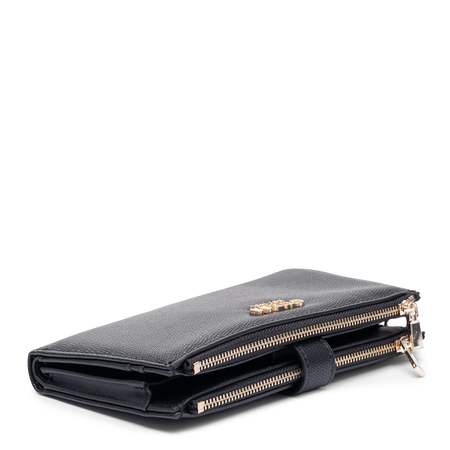 GUESS Amorette Women's Large Zip Around Wallet With Wristlet Black SWBG7898157-BLACK