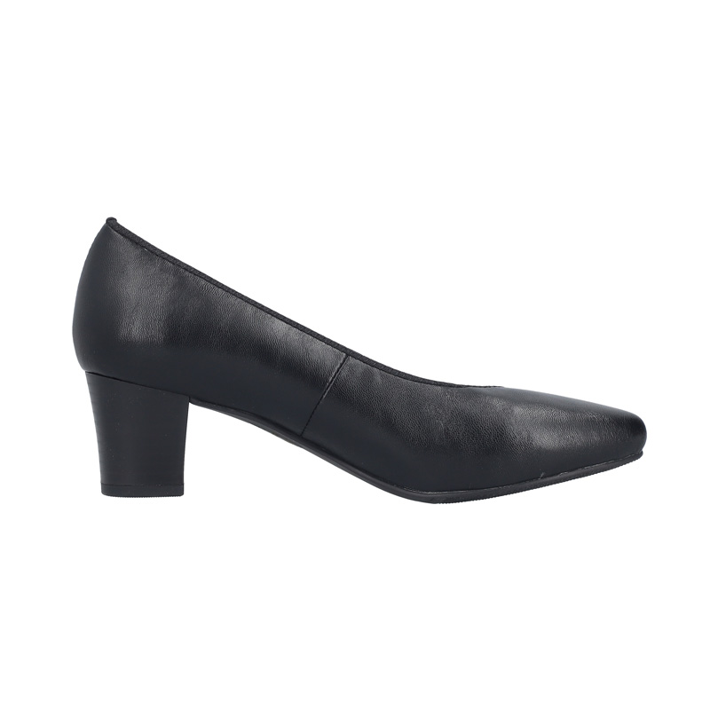 Rieker Women's Leather Heeled Pumps Black