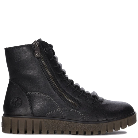 Rieker Warned Black Boots