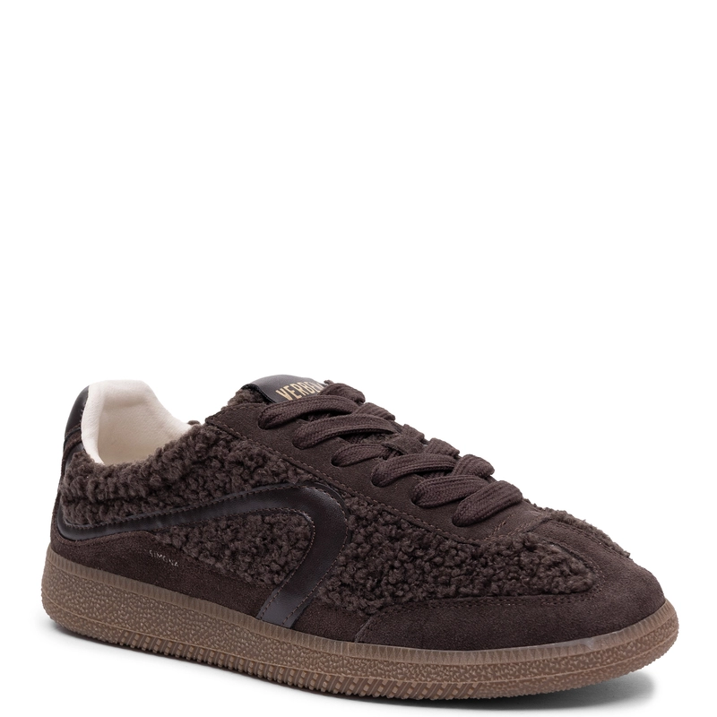 Verbenas Zamszowe Sneakersy Damskie Brązowe SIMONA-NAI-SER-TE