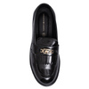 Tommy Hilfiger Lakierowane Lordsy Półbuty Damskie Złote Logo Czarne T3A4-34011-1453999