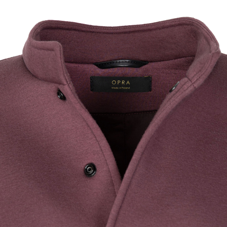OPRA Oversize Kurtka Kokonowa Stójka Bordowy OP-KU-NUBA-WINE
