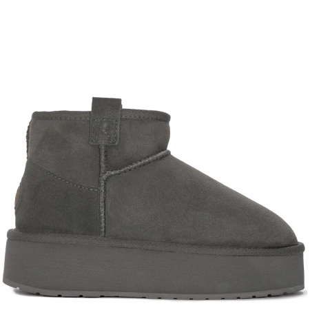 EMU Australia Foy Flatform Micro Charcoal W13073 CHARCOAL