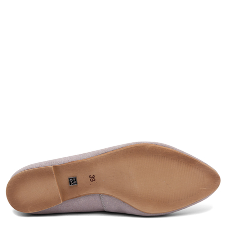Maciejka Leather Classic Ballerinas Suede Beige 4100W-11/00-8