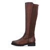 Rieker Women’s Leather Knee-High Boots Elastic Panel Brown R6594-24