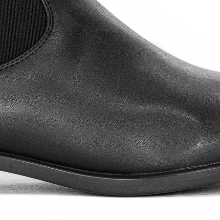 Sergio Leone Classic Women's Ankle Boots Insulated Low Heel Black BT523 (7079)