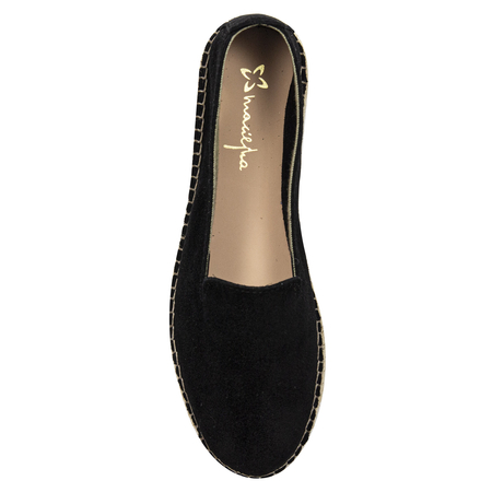 Maciejka Suede Slip-On Espadrilles on a Platform Black F6530-01/00-1
