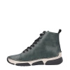 Rieker Warm-Lined Lace-Up Ankle Boots with Side Zip Blue 45920-54-BLUE