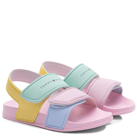 Tommy Hilfiger Sandały Dziecięce Dziewczęce Multi T1AF-34316-MULTI