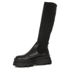 Black Venezia Black leather boots