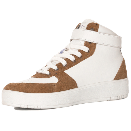 Guess Sneakersy damskie na platformie WHICO białe