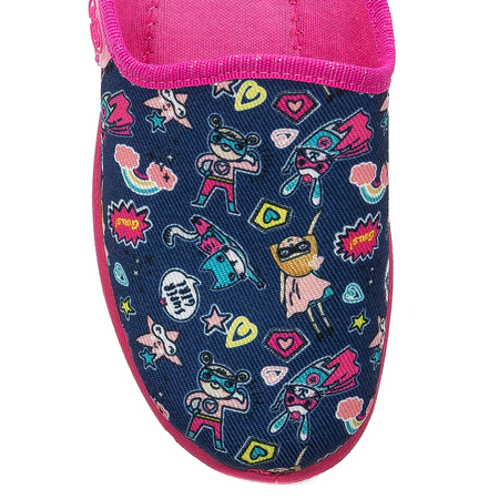 Befado Children's girls' slippers Jogi Navy Blue