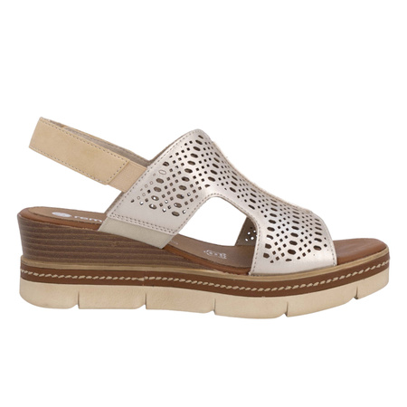 Remonte Women's Platform Sandals Gold