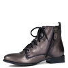Maciejka Striking Leather Ankle Boots Metallic Bronze with Decorative Buckle 07128-02-00-8