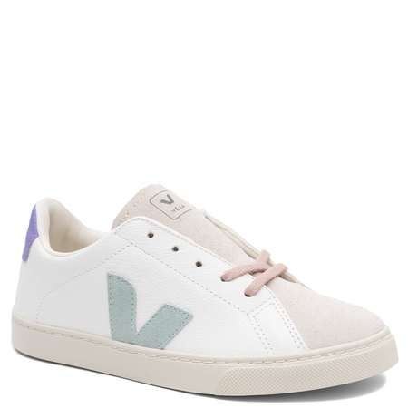 Veja Sneakersy damskie skórzane White Matcha Lavende białe