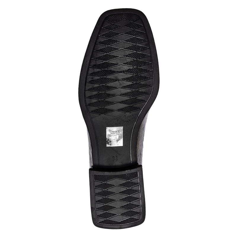 Boccato Leather Patent Crinkle Slip-On Shoes Insulated Brown 049-1738-120