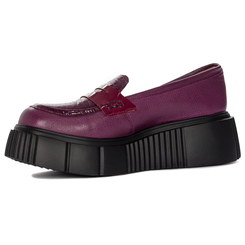 Maciejka Women's Burgundy Flat Shoes 06288-23/00-5