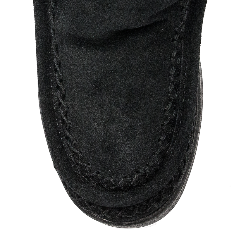 CAFENOIR Women's leather ankle boots Nero black