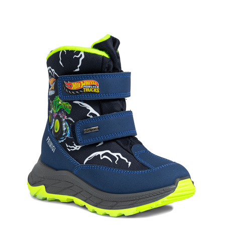Primigi Boys' Insulated Ankle Boots Navy Blue Hot Wheels
