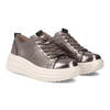 Filippo Leather Gun Metal Low Shoes