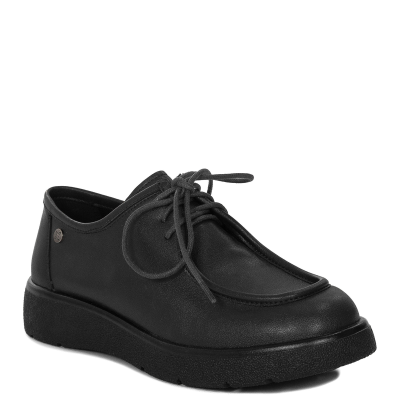 Maciejka Women’s Leather Lace-Up Derby Shoes Platform Black K7189-01/00-1