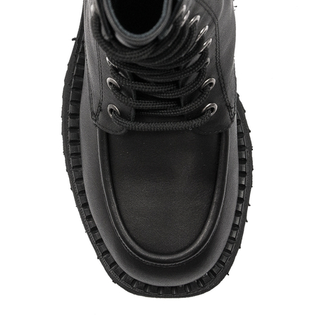 Boccato Women's black leather boots