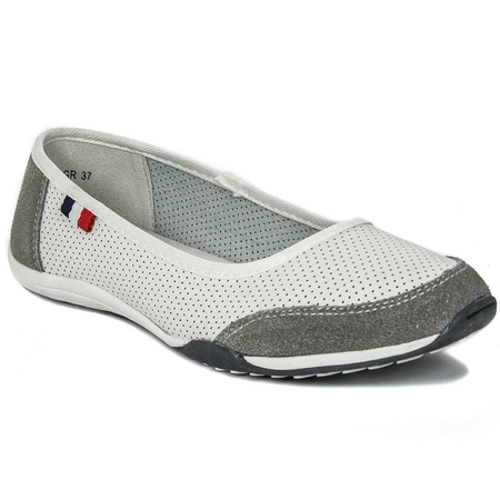 Filippo Women's Ballerinas White - Grey