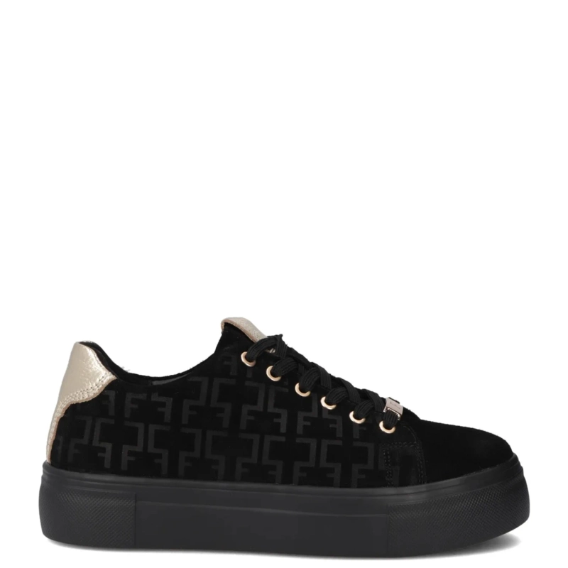 Filippo Black Leather Sneakers