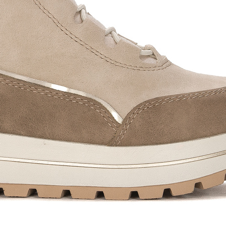 Rieker platform warned Beige Boots