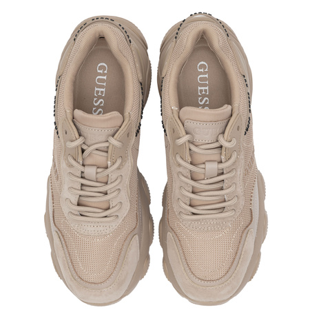 Guess Micolar Platform Sneakers Women’s Lace-Up Nude FL7MICLEA12