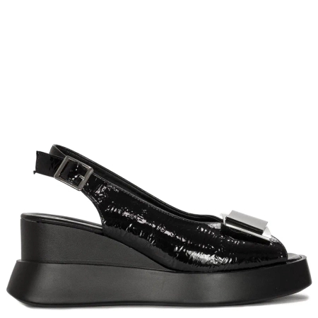 Jezzi Women Sandals On Platform Black
