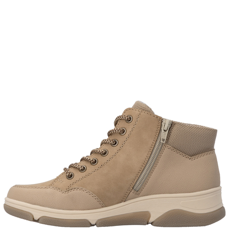Rieker Insulated, Comfortable Lace-Up Ankle Boots, Beige L5601-20-BEIGE