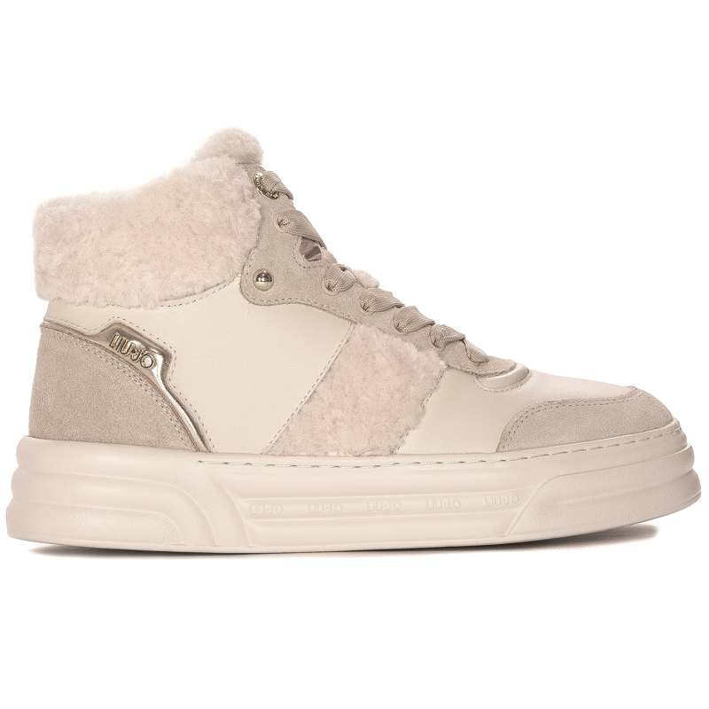 Liu Jo Women's Leather Platform Cleo 22 Sand Boots