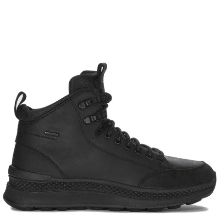 GEOX Botki męskie skórzane Black czarne