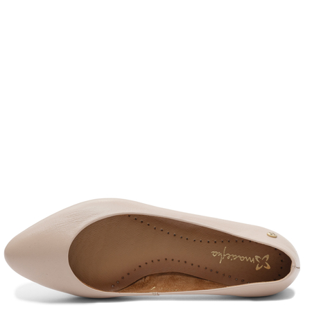 Maciejka Leather Classic Pointed Toe Ballet Flats Beige 4100W-08/00-8