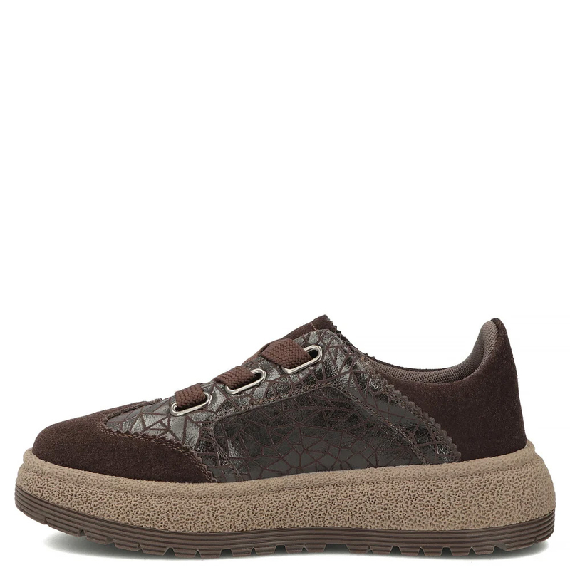 Filippo Sneakersy Skórzane Półbuty Sportowe Zamszowe Brązowe DP7978-26-BR