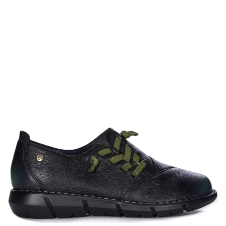Maciejka Women's Black Leather Low Shoes