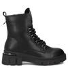 Filippo Women's Leather Insulated Boots, Black
